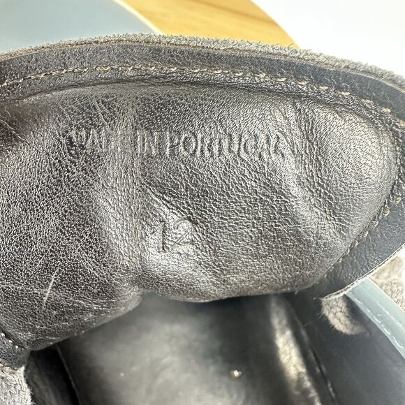 Lanvin DBB1 Suede And Patent Leather Sneakers Shoes Men's Size 12EU 13US Gray - Picture 13 of 15